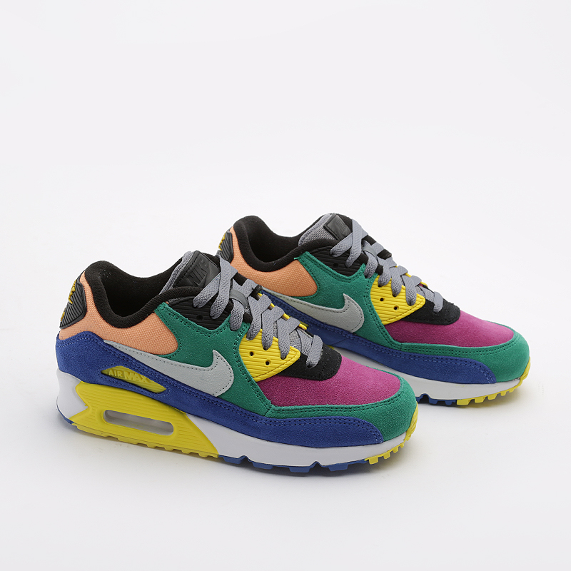  разноцветные кроссовки Nike Air Max 90 QS CD0917-300 - цена, описание, фото 1